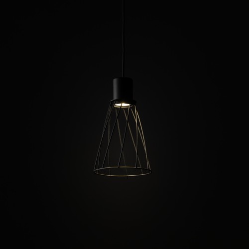 MODESTO BLACK Lampa wisząca 1 10159 TK Lighting Czarny Czarny