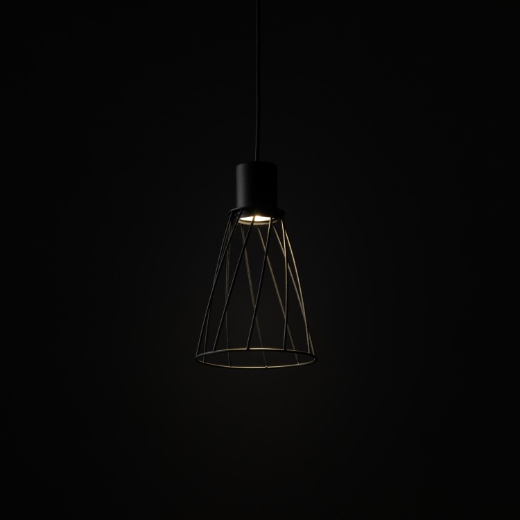 MODESTO BLACK Lampa wisząca 1 10159 TK Lighting Czarny Czarny
