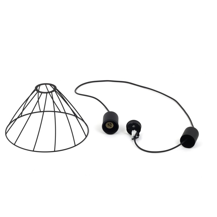 MODESTO BLACK Lampa wisząca 1 10160 TK Lighting Czarny Czarny