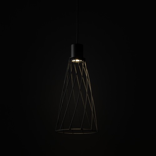 MODESTO BLACK Lampa wisząca 1 10161 TK Lighting Czarny Czarny
