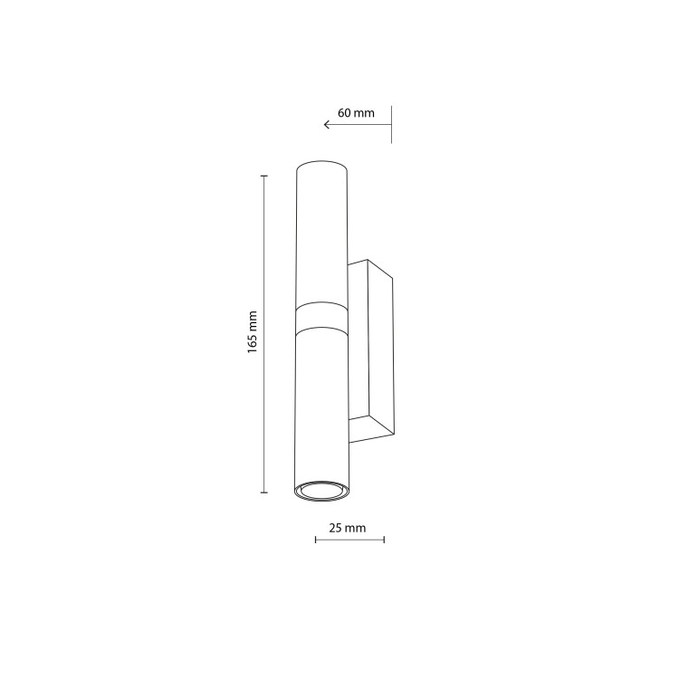 LAGOS BLACK Kinkiet 2 10184 TK Lighting Czarny Czarny