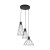 MODESTO BLACK Lampa wisząca 3 Koło 10187 TK Lighting Czarny Czarny