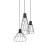 MODESTO BLACK Lampa wisząca 3 Koło 10187 TK Lighting Czarny Czarny