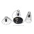 MODESTO BLACK Lampa wisząca 3 Koło 10187 TK Lighting Czarny Czarny