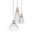 MODESTO WOOD SOSNA Lampa wisząca 3 Koło 10188 TK Lighting Czarny Czarny