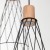 MODESTO WOOD SOSNA Lampa wisząca 3 Koło 10188 TK Lighting Czarny Czarny