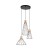 MODESTO WOOD SOSNA Lampa wisząca 3 Koło 10188 TK Lighting Czarny Czarny