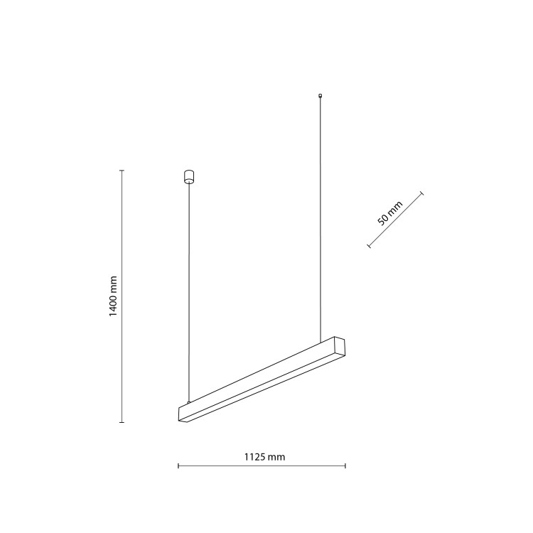 LUXE BLACK Lampa wisząca LED 18080 TK Lighting Czarny Biały