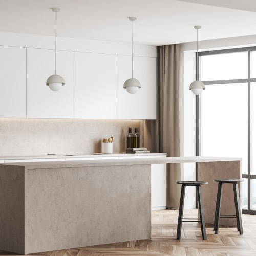 BONO BEIGE Lampa wisząca 1 10205 TK Lighting Beżowy Biały