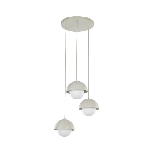 BONO BEIGE Lampa wisząca 3 10206 TK Lighting Beżowy Biały