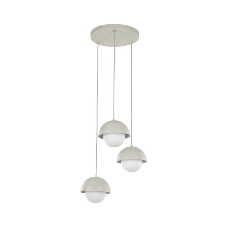 BONO BEIGE Lampa wisząca 3 10206 TK Lighting Beżowy Biały