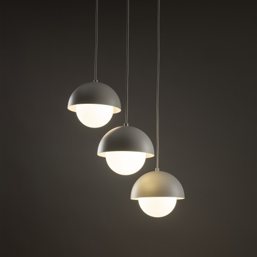 BONO BEIGE Lampa wisząca 3 10206 TK Lighting Beżowy Biały