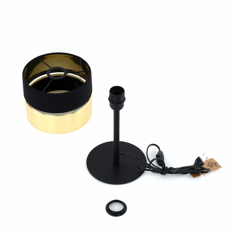 HILTON Lampka nocna 1 16051 TK Lighting Czarny Złoty, Czarny