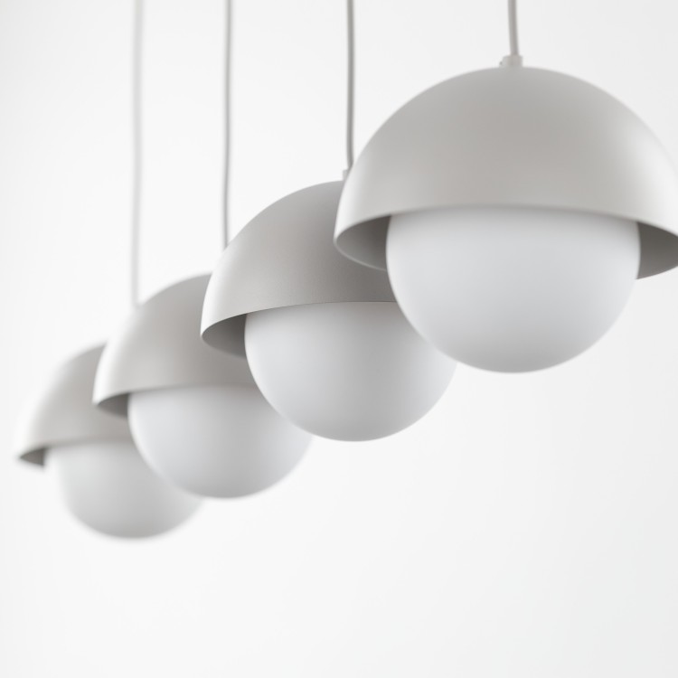 BONO BEIGE Lampa wisząca 4 Listwa 10213 TK Lighting  Biały