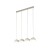 BONO BEIGE Lampa wisząca 4 Listwa 10213 TK Lighting  Biały