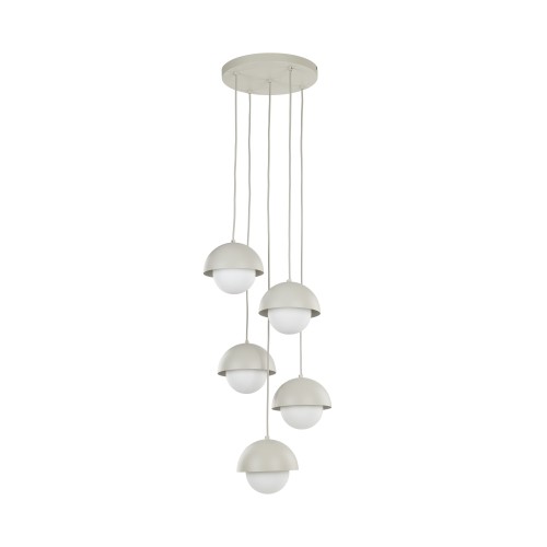 BONO BEIGE Lampa wisząca 5 10214 TK Lighting  Biały