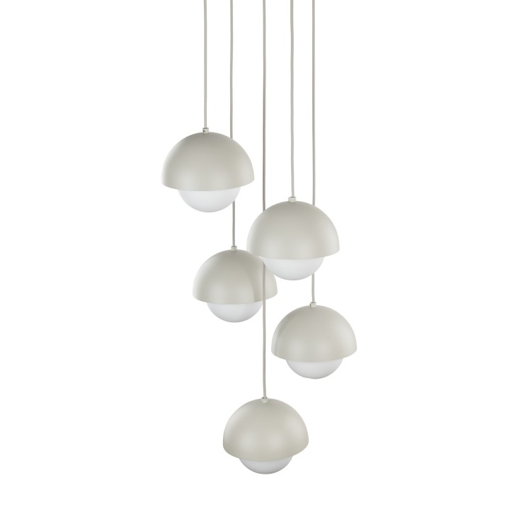 BONO BEIGE Lampa wisząca 5 10214 TK Lighting  Biały