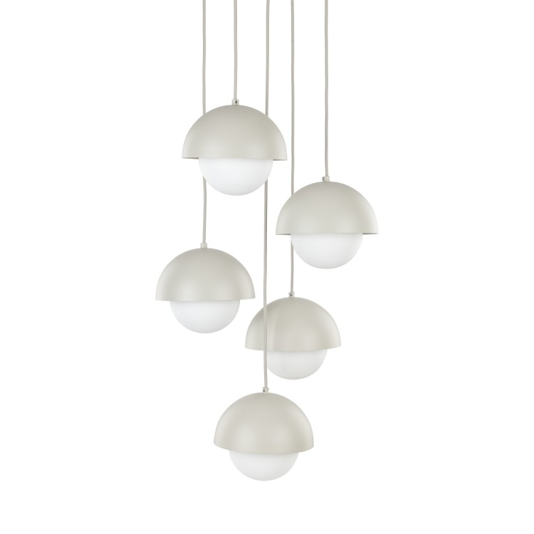 BONO BEIGE Lampa wisząca 5 10214 TK Lighting  Biały