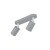 LIVIA GRAY Lampa sufitowa 2 10241 TK Lighting Szary Szary