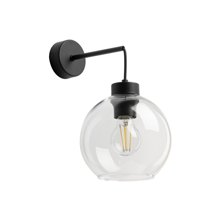 CUBUS TRANSPARENT Kinkiet 1 10245 TK Lighting Czarny Transparentny