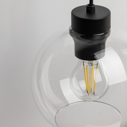CUBUS TRANSPARENT Kinkiet 1 10245 TK Lighting Czarny Transparentny