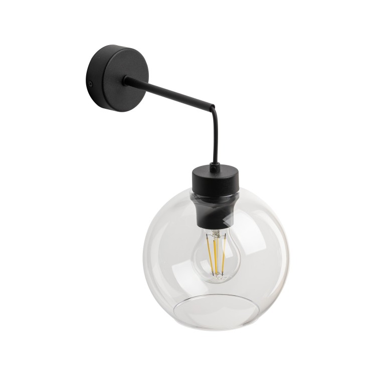 CUBUS TRANSPARENT Kinkiet 1 10245 TK Lighting Czarny Transparentny