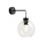 CUBUS TRANSPARENT Kinkiet 1 10245 TK Lighting Czarny Transparentny