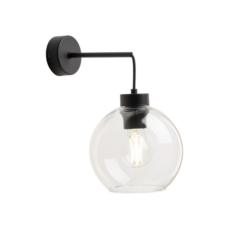CUBUS TRANSPARENT Kinkiet 1 10245 TK Lighting Czarny Transparentny