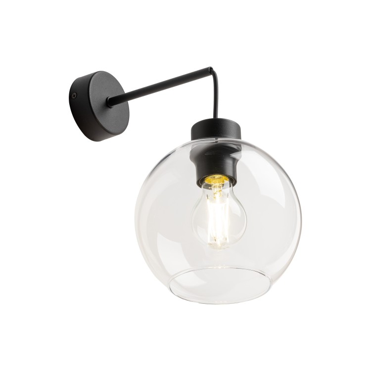 CUBUS TRANSPARENT Kinkiet 1 10245 TK Lighting Czarny Transparentny