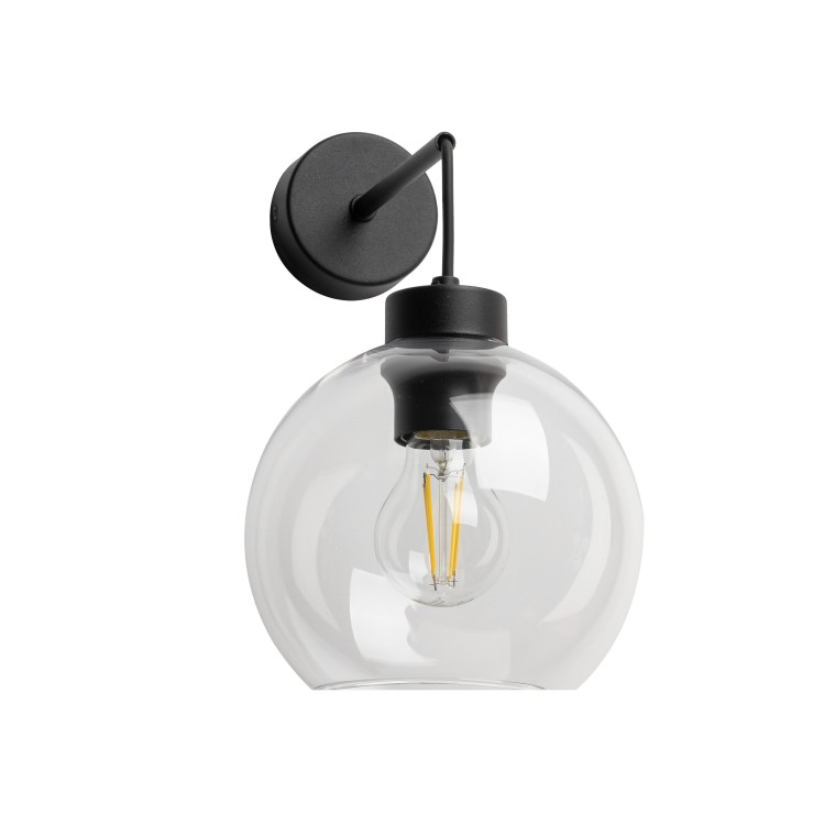 CUBUS TRANSPARENT Kinkiet 1 10245 TK Lighting Czarny Transparentny
