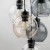 CUBUS MIX Lampa wisząca 9 Koło 10247 TK Lighting Czarny Transparentny, Szary, Bursztynowy