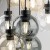 CUBUS MIX Lampa wisząca 9 Koło 10247 TK Lighting Czarny Transparentny, Szary, Bursztynowy