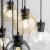 CUBUS MIX Lampa wisząca 9 Koło 10247 TK Lighting Czarny Transparentny, Szary, Bursztynowy