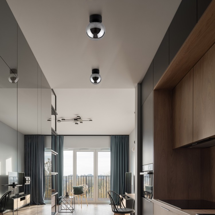 ESTERA BLACK Kinkiet 1 10255 TK Lighting Czarny Grafitowy