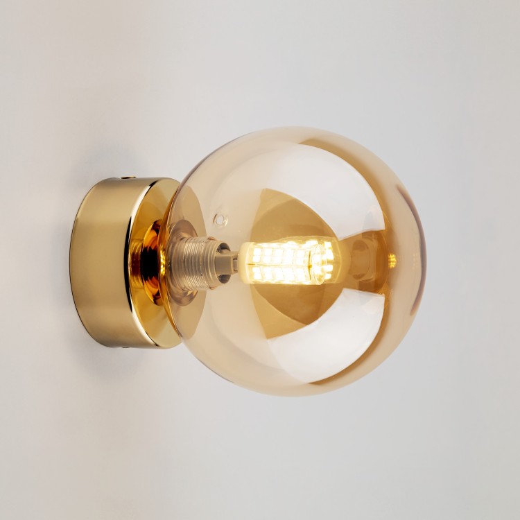 ESTERA GOLD Kinkiet 1 10257 TK Lighting Złoty Bursztynowy