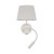 MAJA WHITE Kinkiet 2 E27 + G9 + USB 10204 TK Lighting Biały Biały