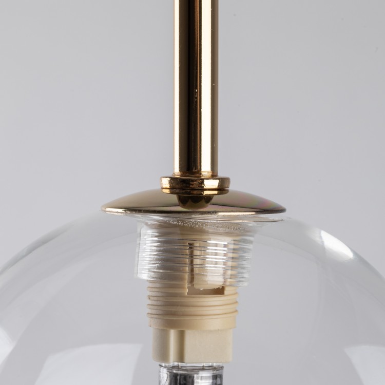 AURORA TRANSPARENT Lampa wisząca 26 10258 TK Lighting Złoty, Czarny Transparentny