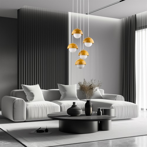 BONO OCHRA Lampa wisząca 5 10268 TK Lighting Ochra Biały