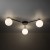ELTON BLACK Lampa sufitowa 3 10261 TK Lighting Czarny Biały
