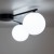 ELTON BLACK Lampa sufitowa 3 10261 TK Lighting Czarny Biały