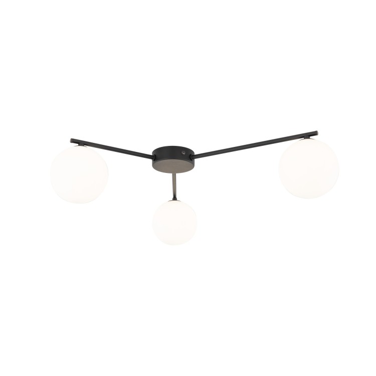 ELTON BLACK Lampa sufitowa 3 10261 TK Lighting Czarny Biały