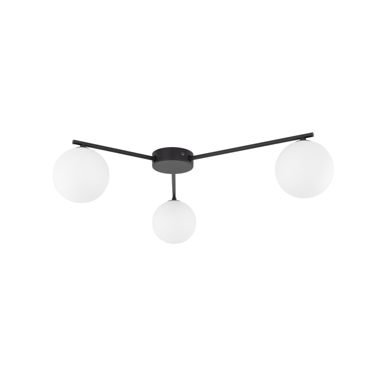 ELTON BLACK Lampa sufitowa 3 10261 TK Lighting Czarny Biały