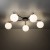 ELTON BLACK Lampa sufitowa 5 10262 TK Lighting Czarny Biały