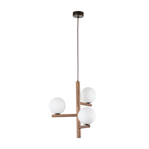 ESTERA WOOD ORZECH Lampa wisząca 3 10271 TK Lighting Orzech Biały