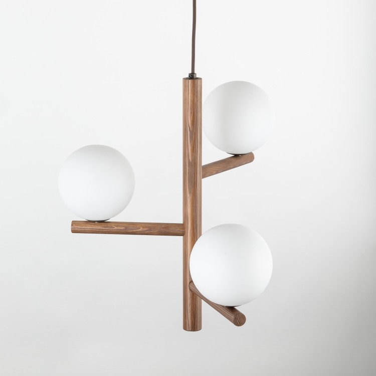 ESTERA WOOD ORZECH Lampa wisząca 3 10271 TK Lighting Orzech Biały