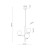 ESTERA WOOD ORZECH Lampa wisząca 3 10271 TK Lighting Orzech Biały