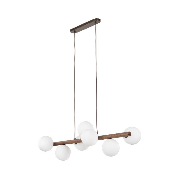ESTERA WOOD ORZECH Lampa wisząca 7 10272 TK Lighting Orzech Biały