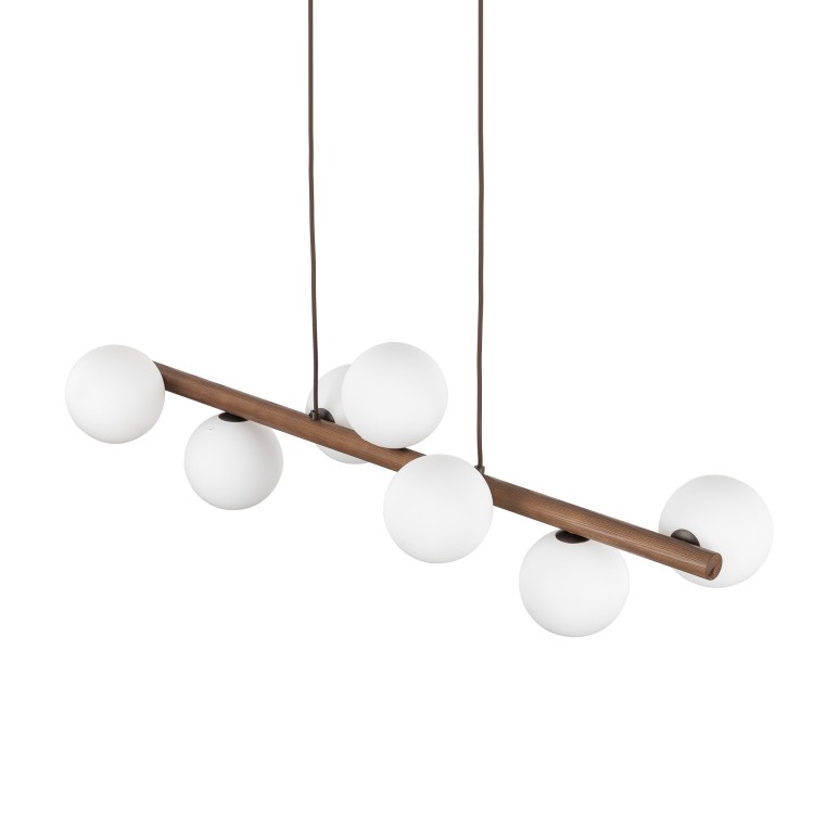 ESTERA WOOD ORZECH Lampa wisząca 7 10272 TK Lighting Orzech Biały
