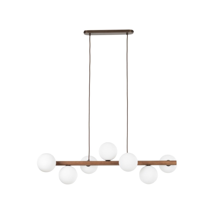 ESTERA WOOD ORZECH Lampa wisząca 7 10272 TK Lighting Orzech Biały
