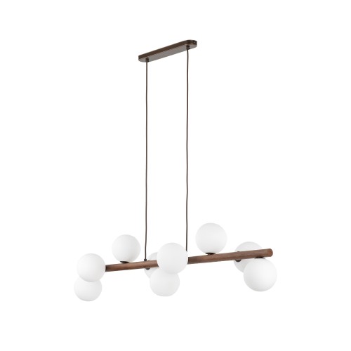 ESTERA WOOD ORZECH Lampa wisząca 9 10273 TK Lighting Orzech Biały